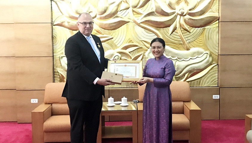 Danish Ambassador honoured with Friendship Insignia